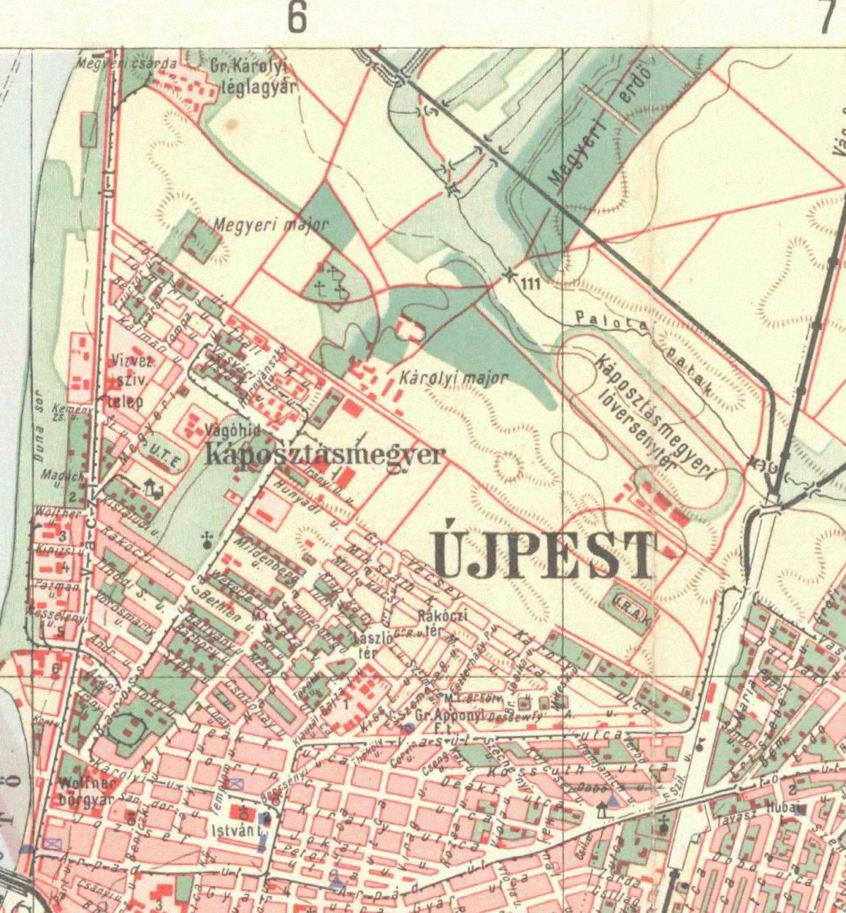 budapest újpest térkép Cérnagyár iparvágánya budapest újpest térkép