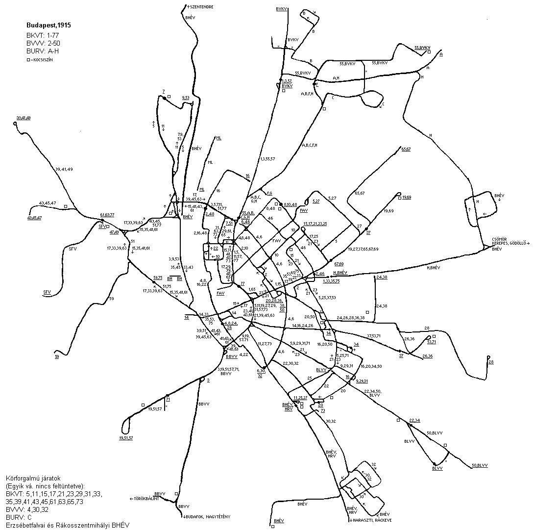 budapest térkép villamos vonalakkal Villamosok.Hu   Térképek budapest térkép villamos vonalakkal