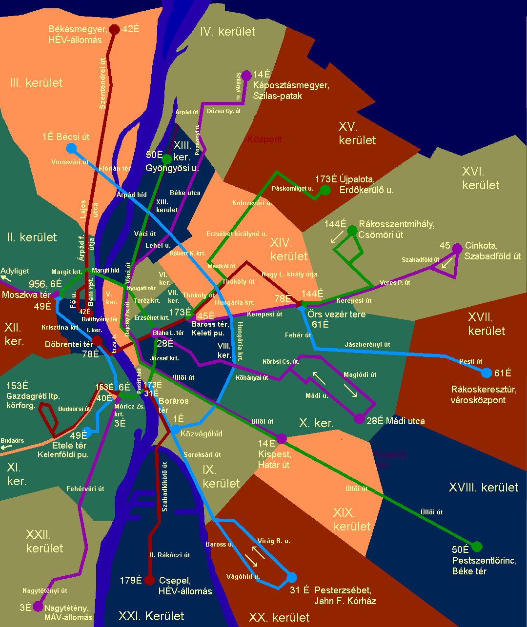 budapest térkép bkv járatok Villamosok.Hu   Térképek budapest térkép bkv járatok