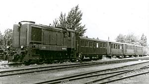 L 731-es mozdony P XXI-es szemlykocsikkal
